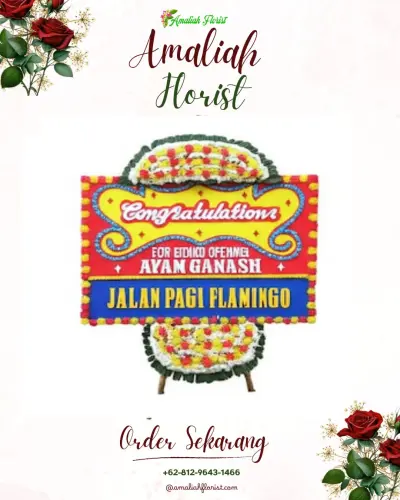 Bunga Papan Congratulation di Teluk Kabung Tengah
